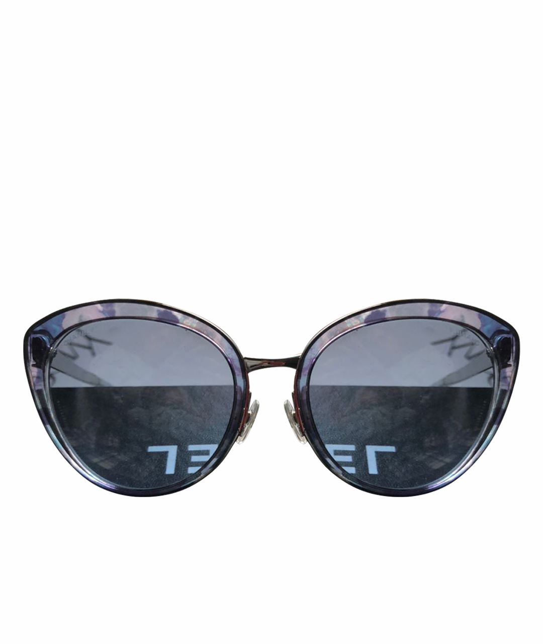 CHANEL PRE-OWNED Серые металлические солнцезащитные очки, фото 1