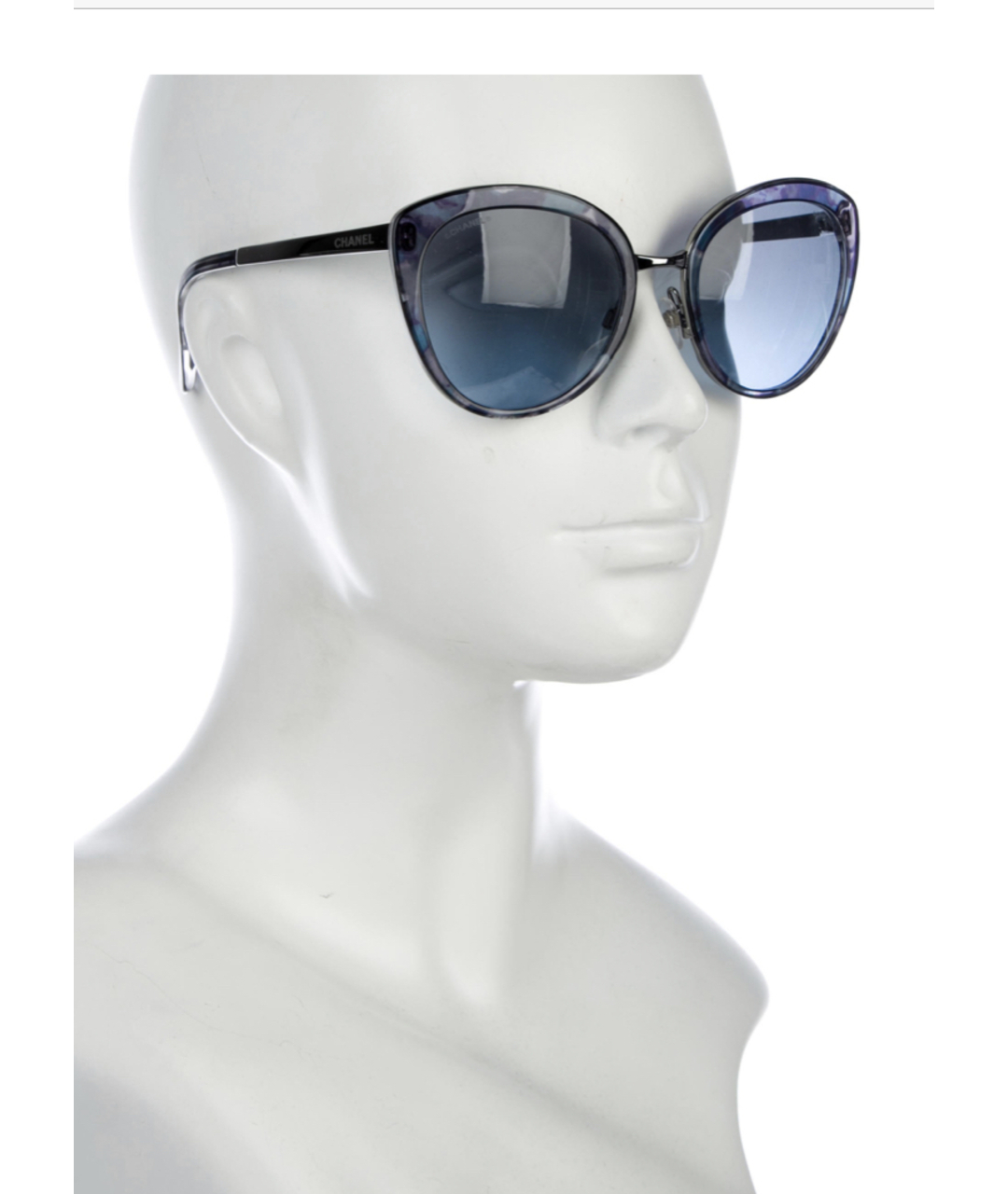 CHANEL PRE-OWNED Серые металлические солнцезащитные очки, фото 6