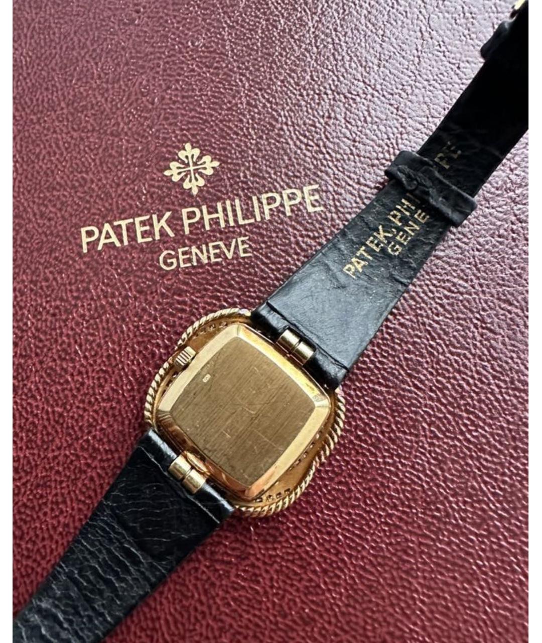 PATEK PHILIPPE Черные часы из желтого золота, фото 3