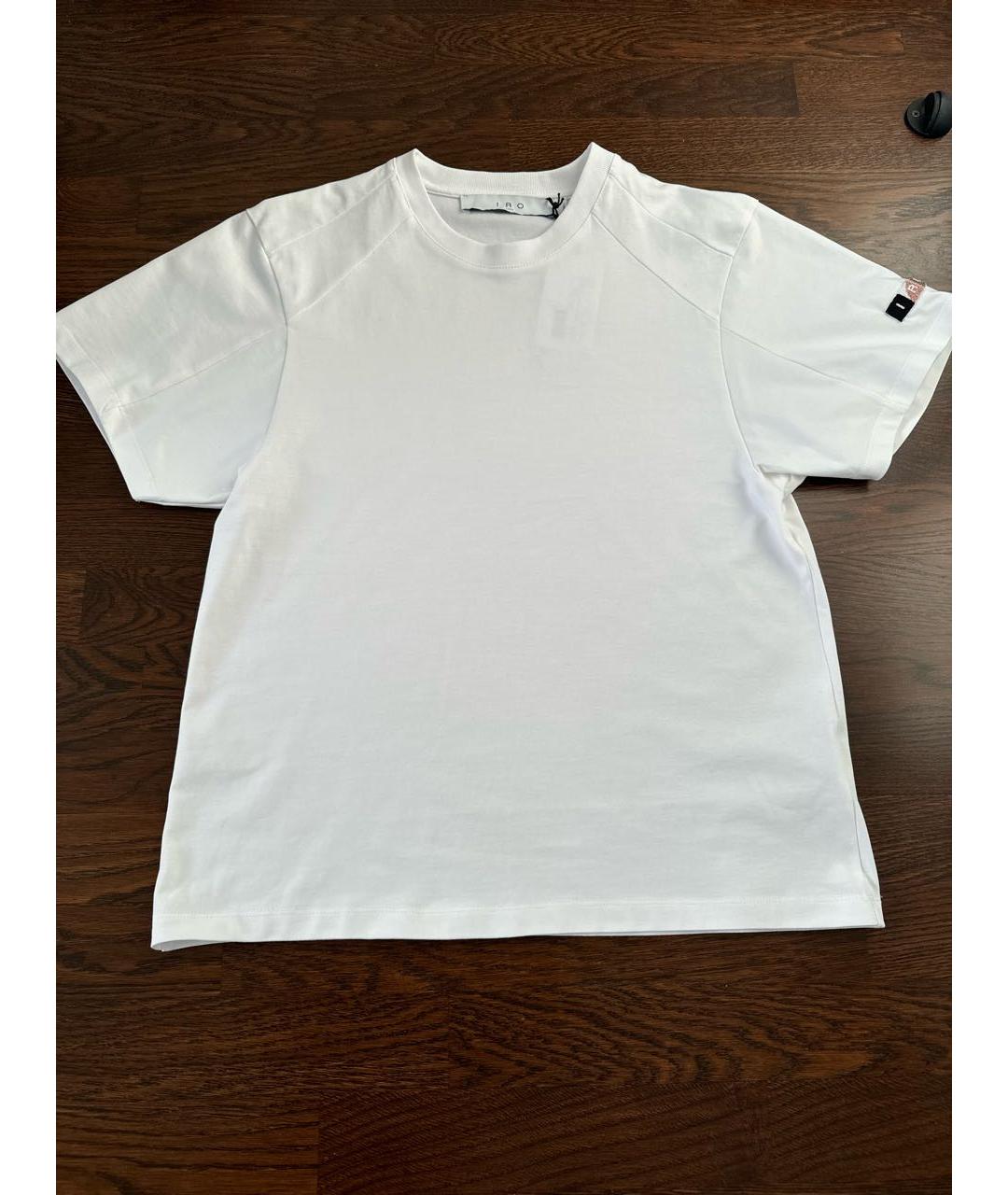 IRO Белая хлопковая футболка, фото 8