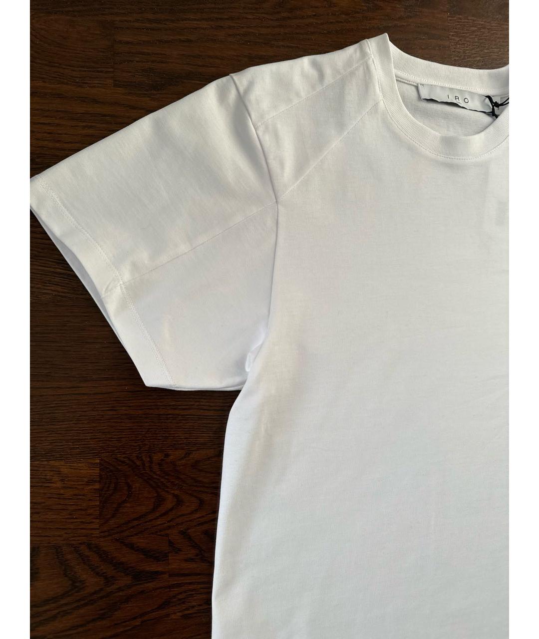 IRO Белая хлопковая футболка, фото 7