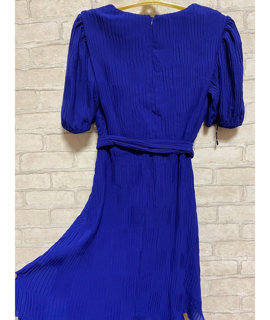 DKNY Синее полиэстеровое коктейльное платье, фото 2