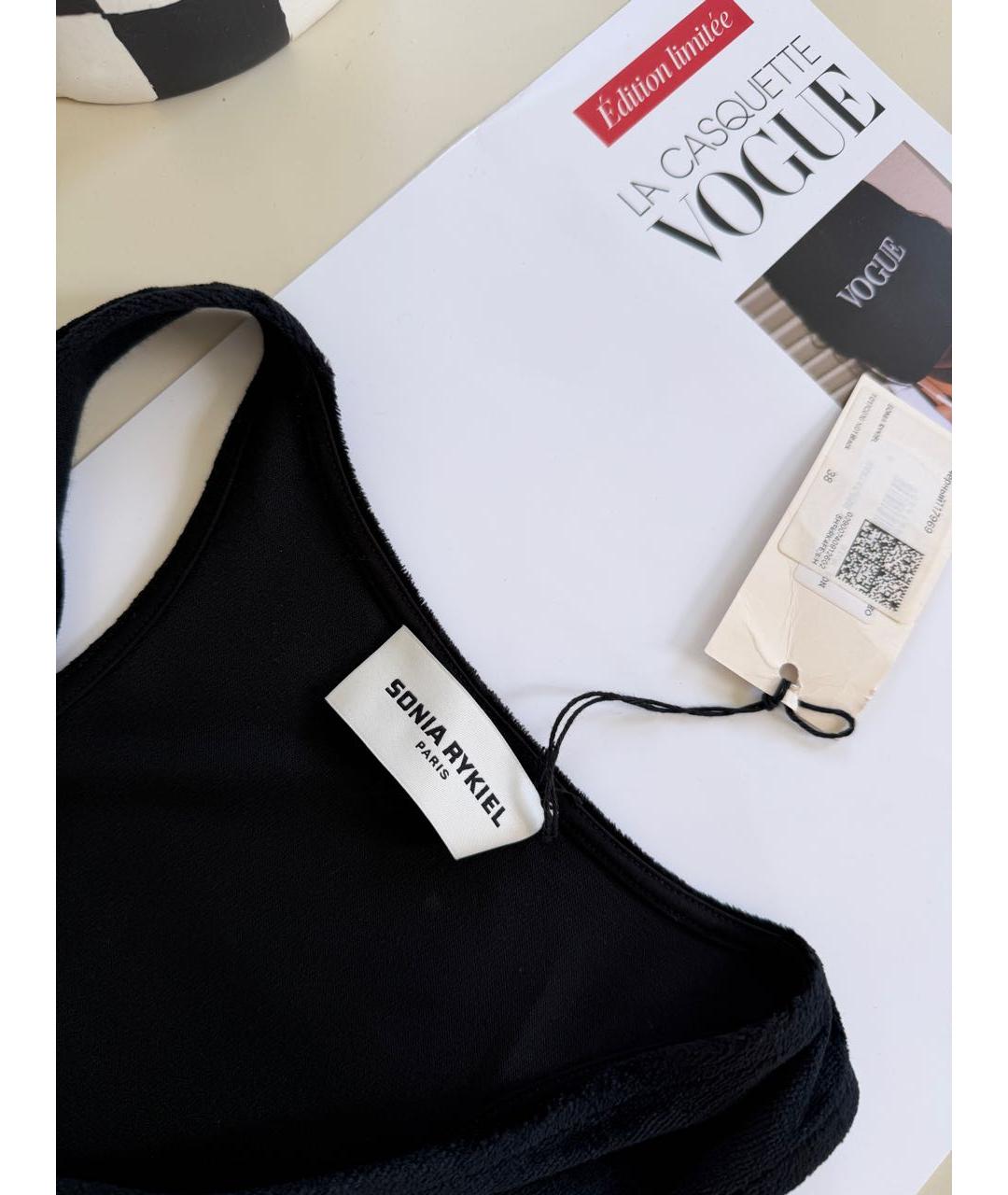 SONIA RYKIEL Черная майка, фото 3