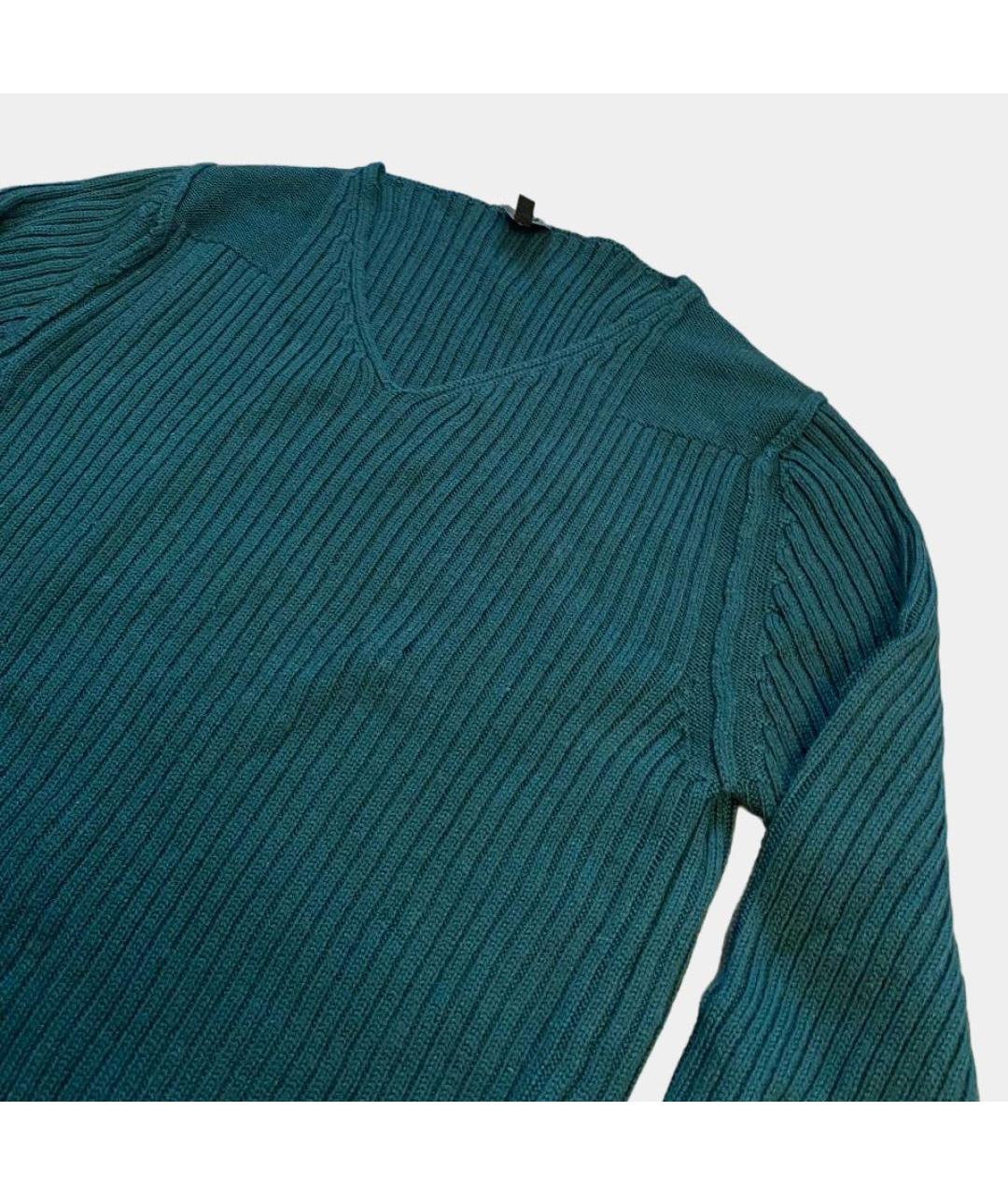 CALVIN KLEIN JEANS Зеленый шерстяной джемпер / свитер, фото 5