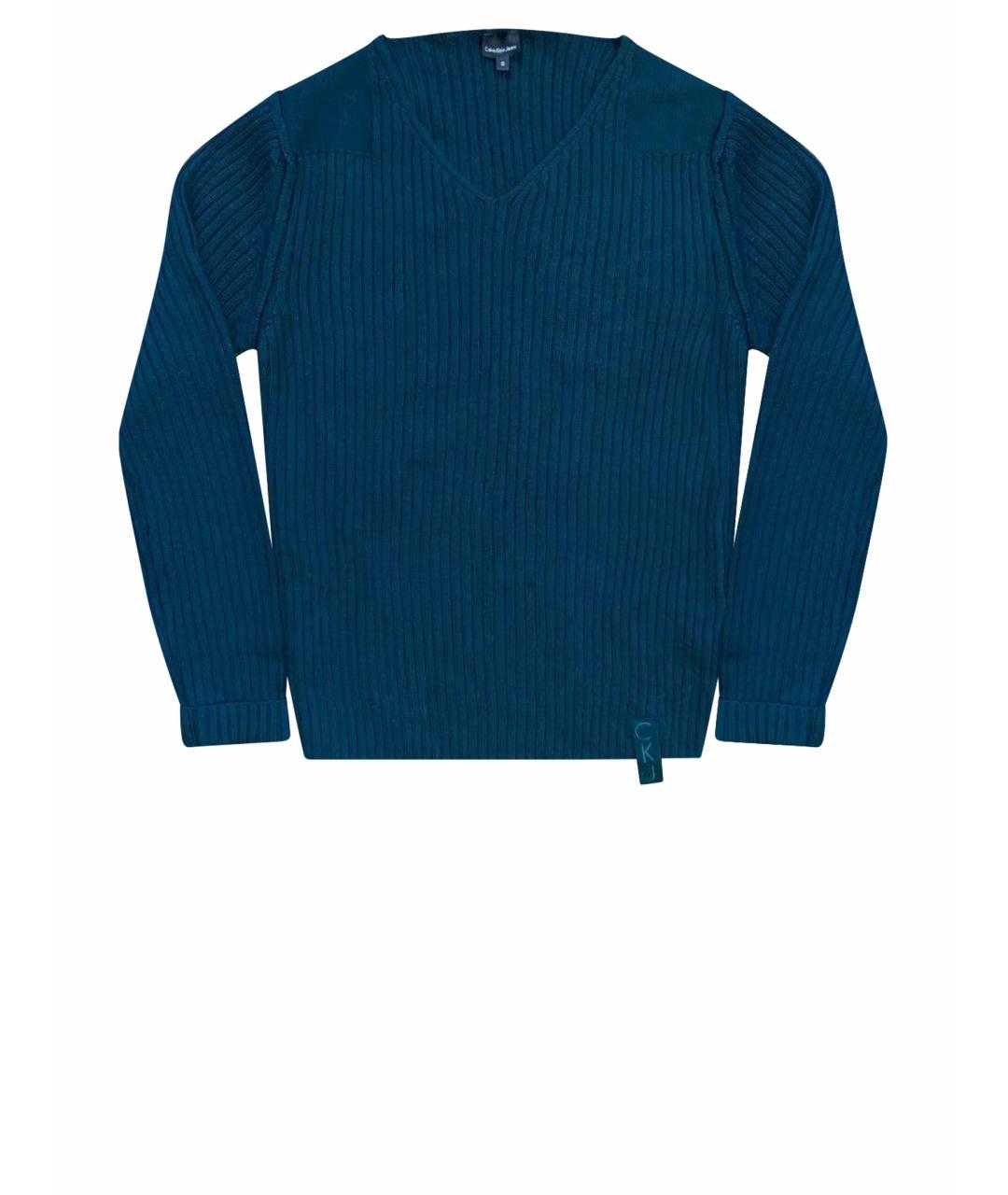 CALVIN KLEIN JEANS Зеленый шерстяной джемпер / свитер, фото 1
