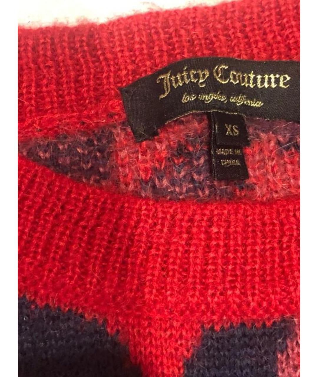 JUICY COUTURE Красный шерстяной джемпер / свитер, фото 3