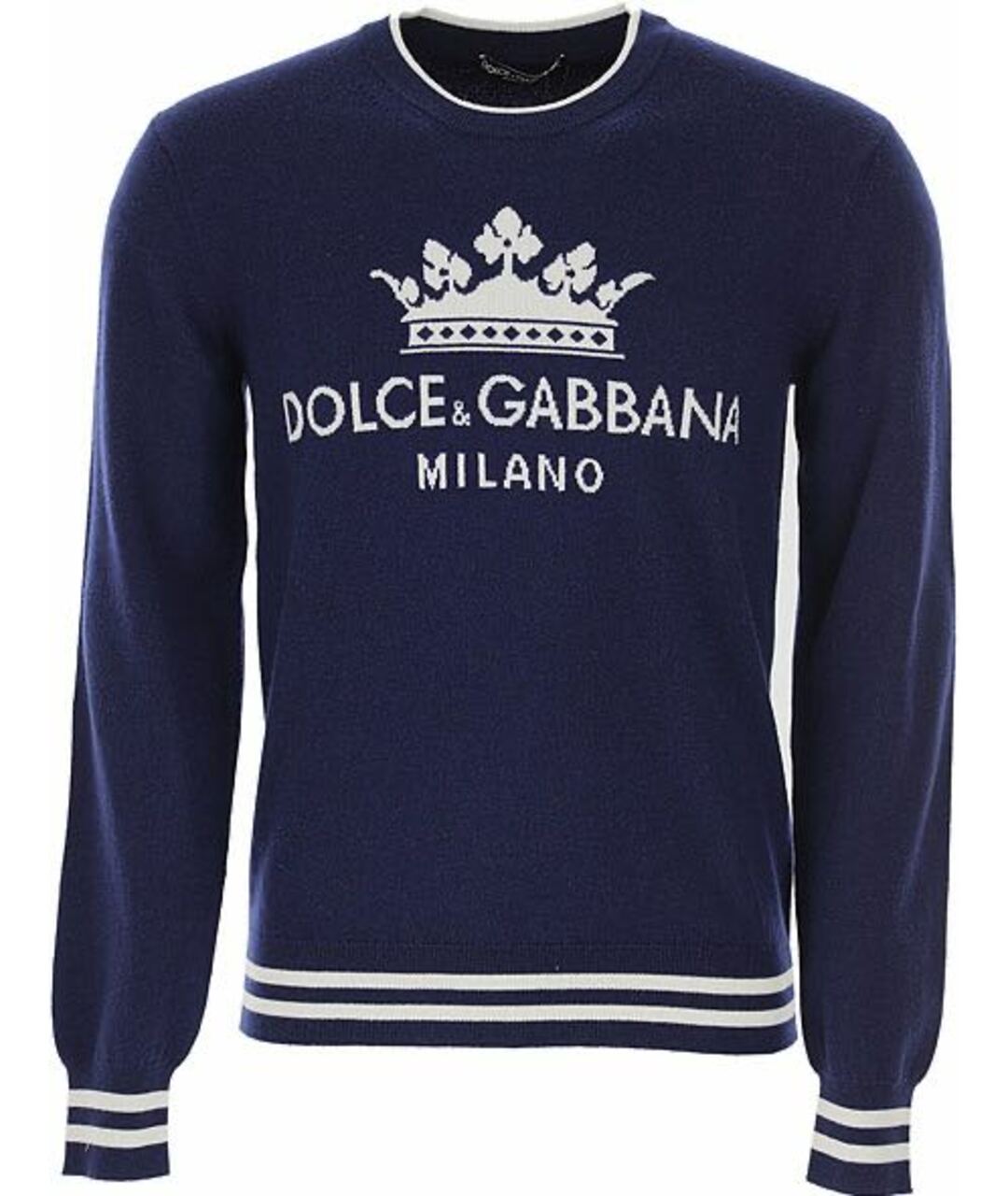 DOLCE&GABBANA Синий кашемировый джемпер / свитер, фото 1