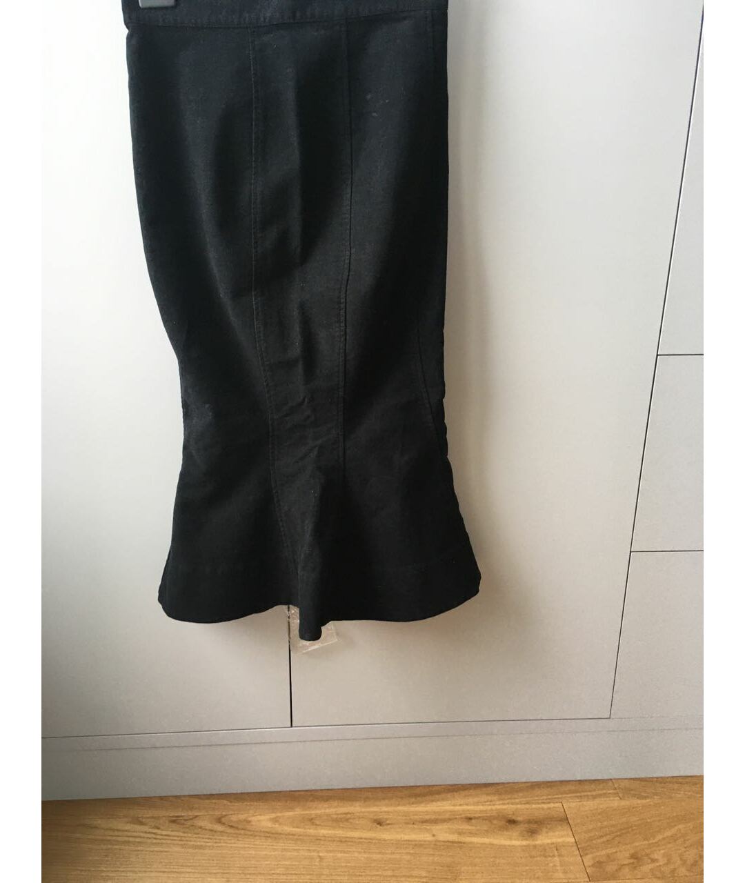 VIVIENNE WESTWOOD Черная хлопковая юбка макси, фото 5