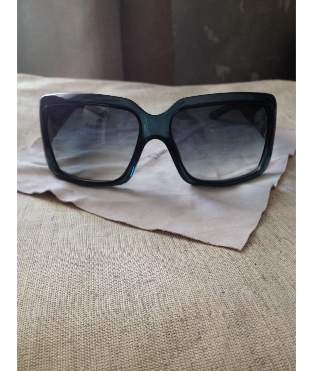 CHRISTIAN DIOR PRE-OWNED Зеленые пластиковые солнцезащитные очки, фото 9