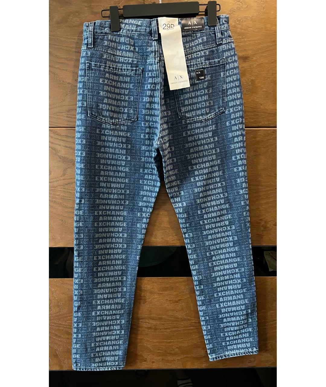 ARMANI EXCHANGE Синие джинсы слим, фото 2