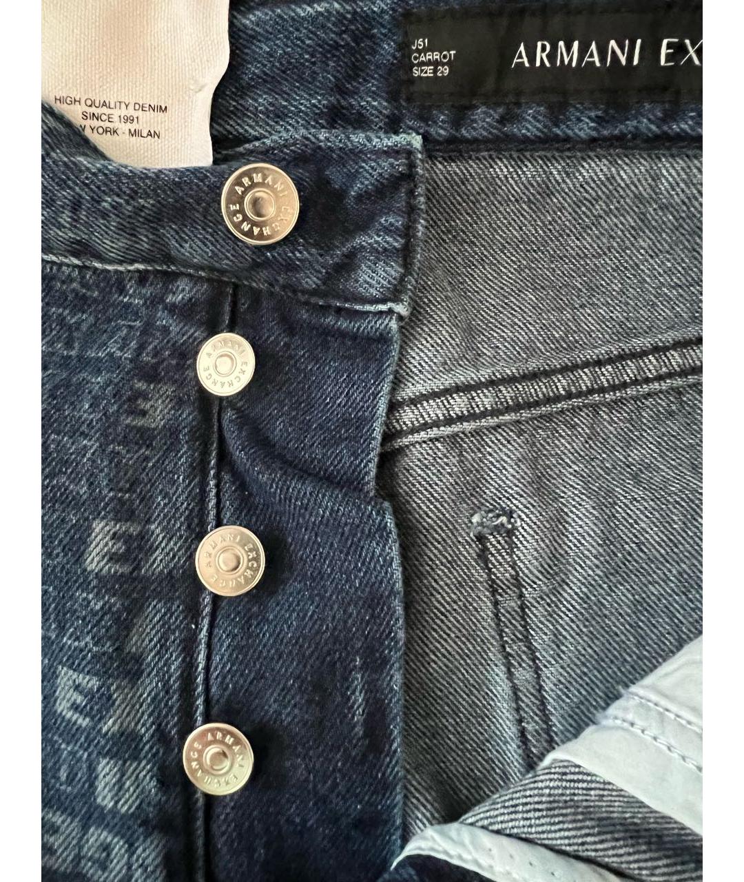 ARMANI EXCHANGE Синие джинсы слим, фото 4
