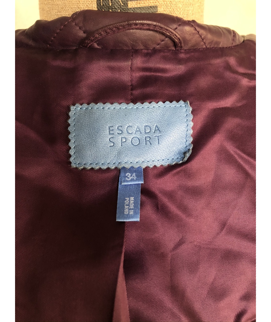 ESCADA Фиолетовая кожаная куртка, фото 3
