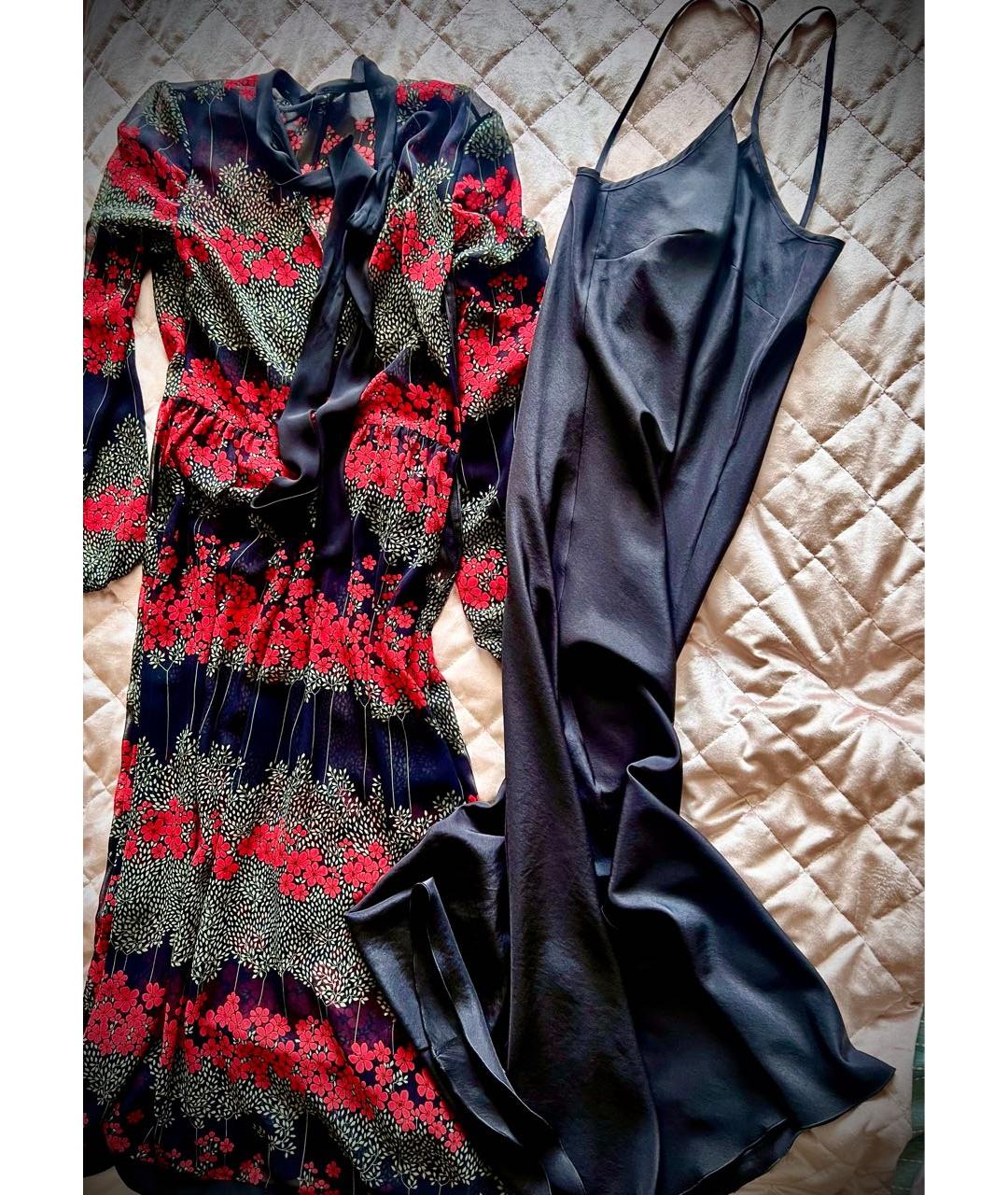 RED VALENTINO Черное шифоновое вечернее платье, фото 3