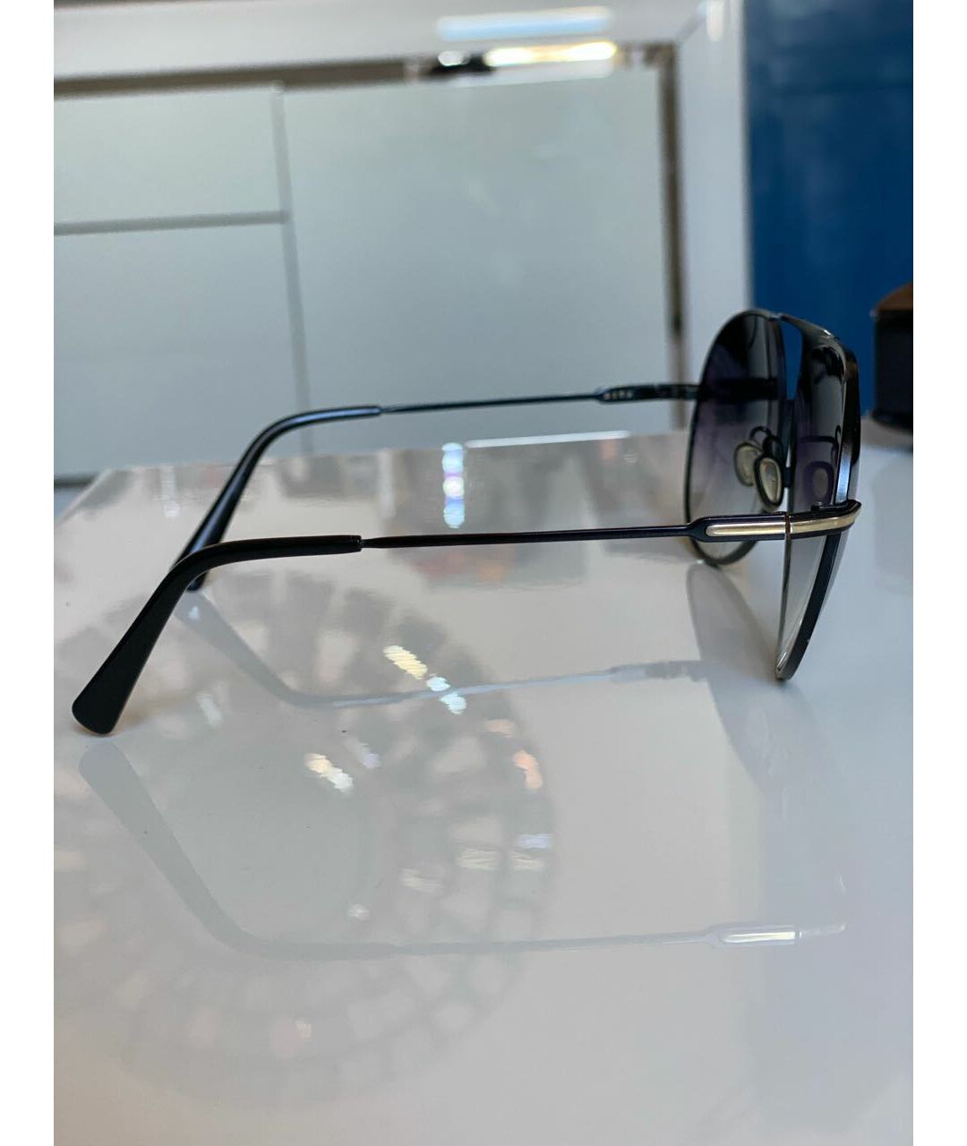 DITA Черные металлические солнцезащитные очки, фото 2