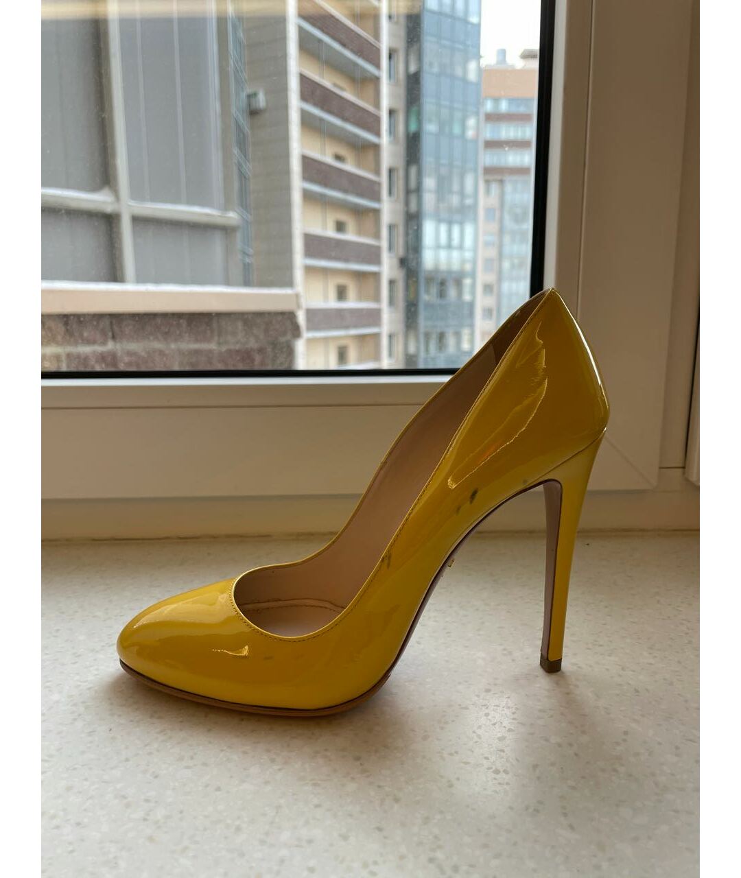 PRADA Желтые туфли из лакированной кожи, фото 6