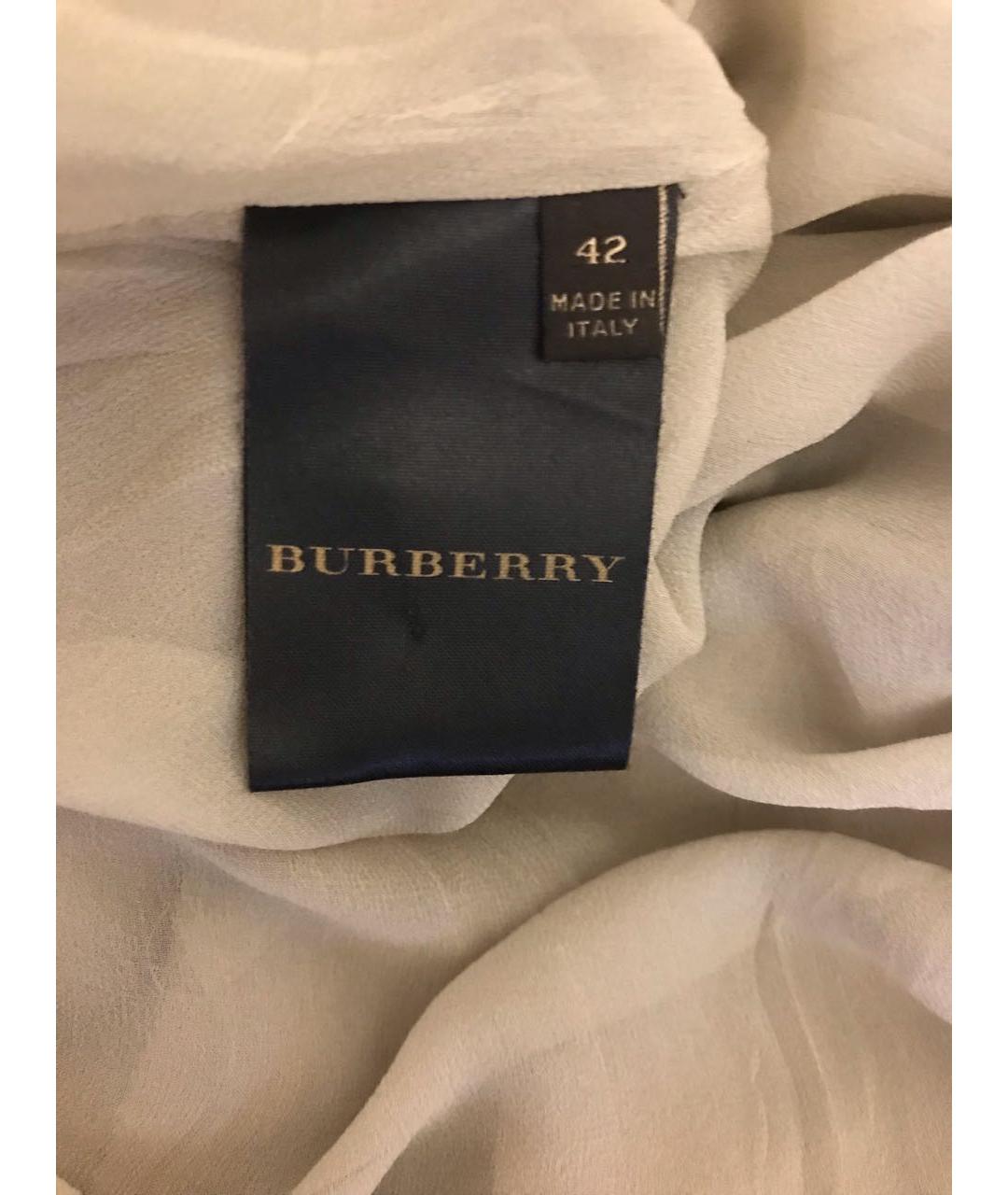 BURBERRY Бежевое шерстяное повседневное платье, фото 4