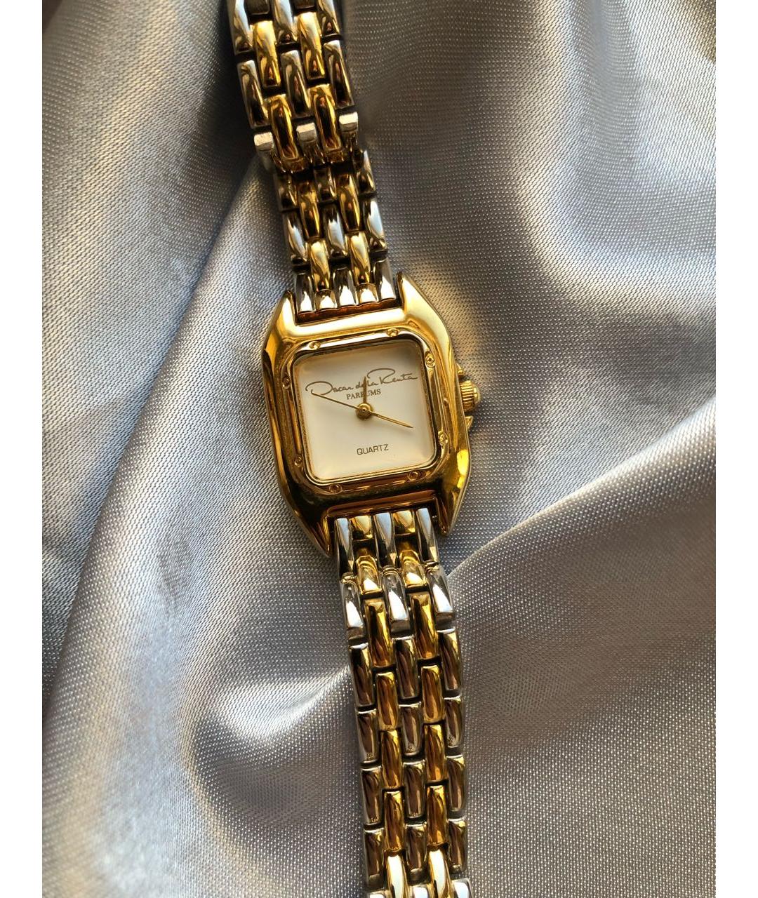 OSCAR DE LA RENTA Золотые позолоченные часы, фото 5