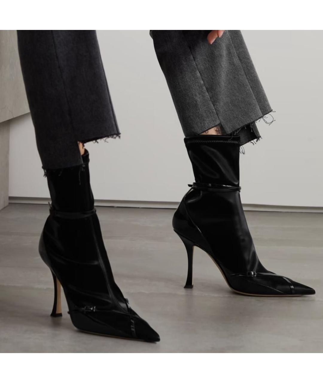 JIMMY CHOO Черные неопреновые ботильоны, фото 5