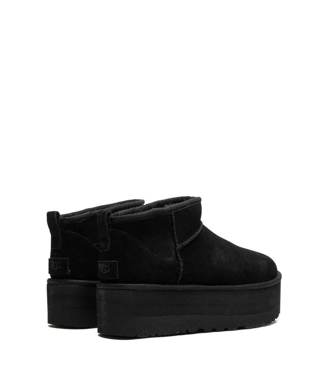 UGG AUSTRALIA Черные замшевые полусапоги, фото 3