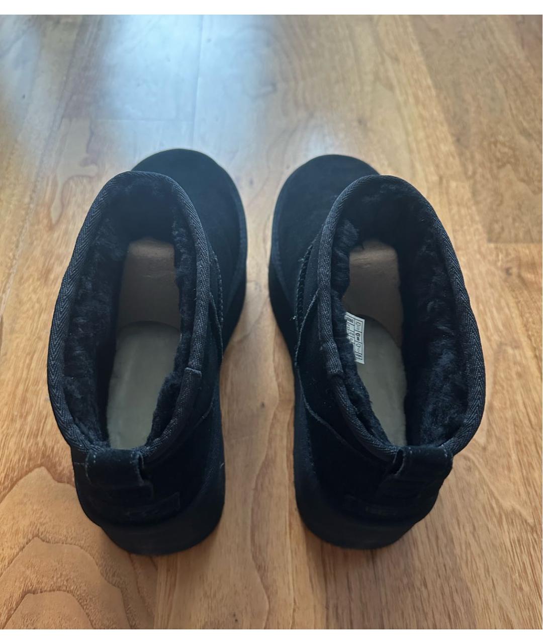 UGG AUSTRALIA Черные замшевые полусапоги, фото 5