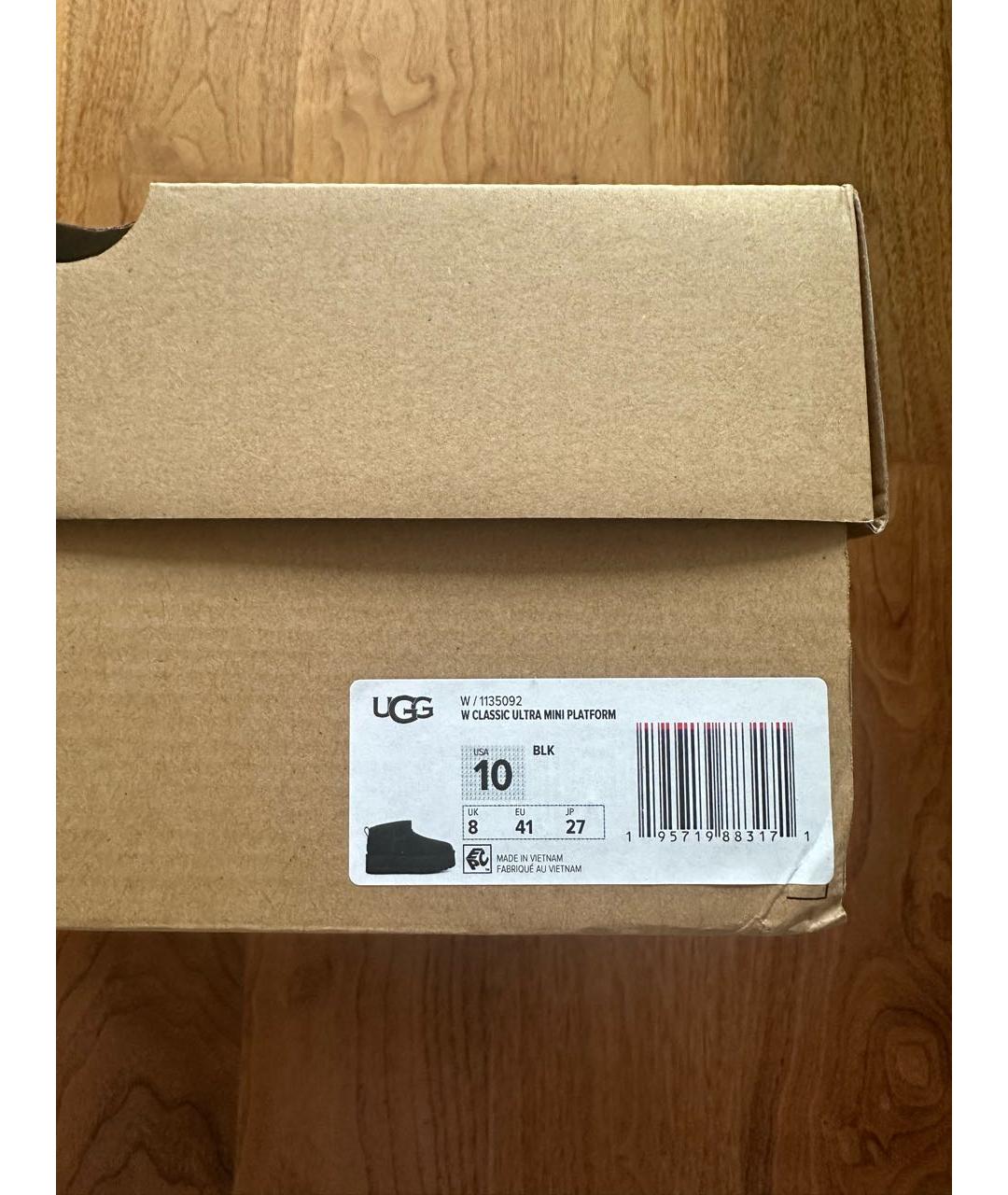 UGG AUSTRALIA Черные замшевые полусапоги, фото 7