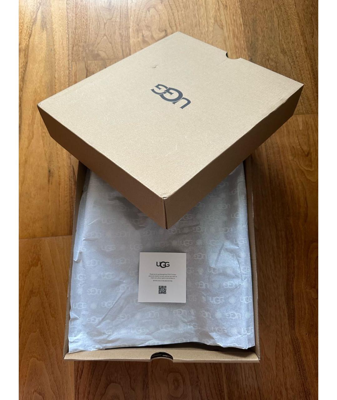 UGG AUSTRALIA Черные замшевые полусапоги, фото 8