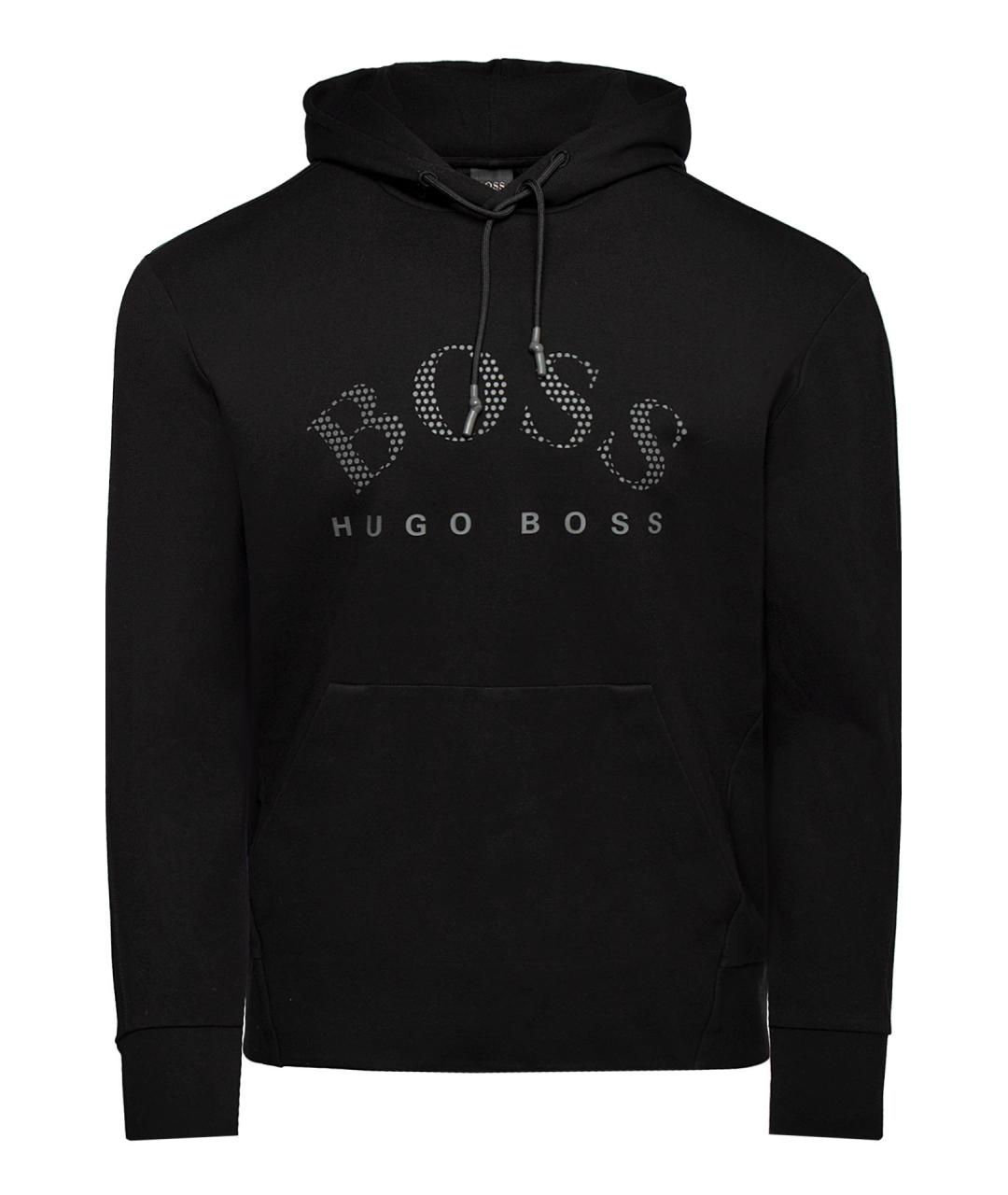 Mens black hugo boss hoodie sale