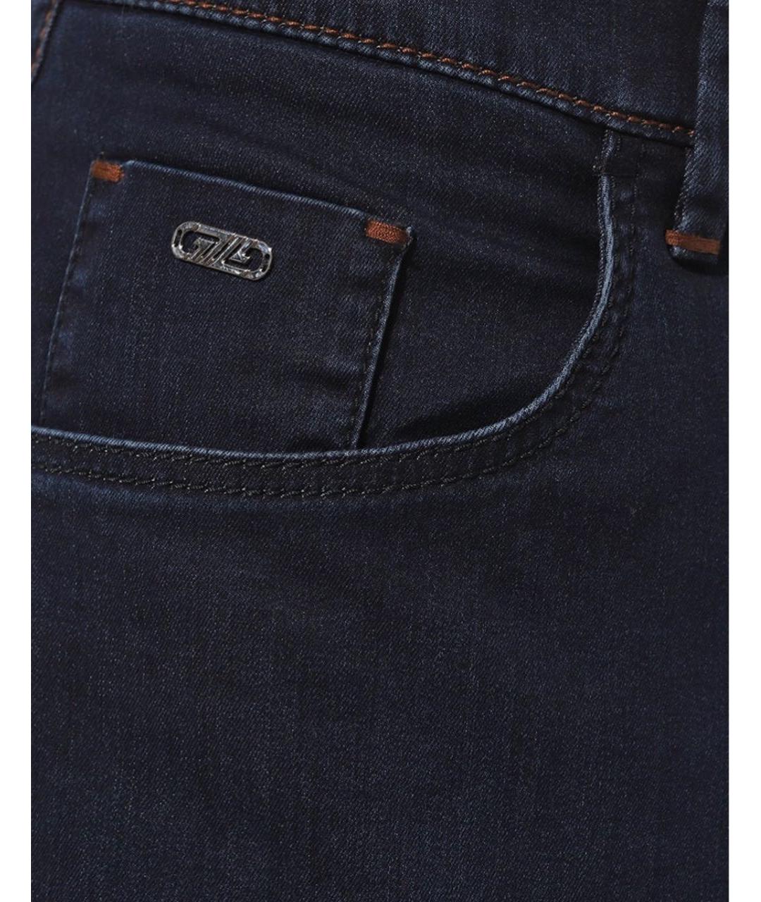 ZILLI Темно-синие джинсы, фото 3