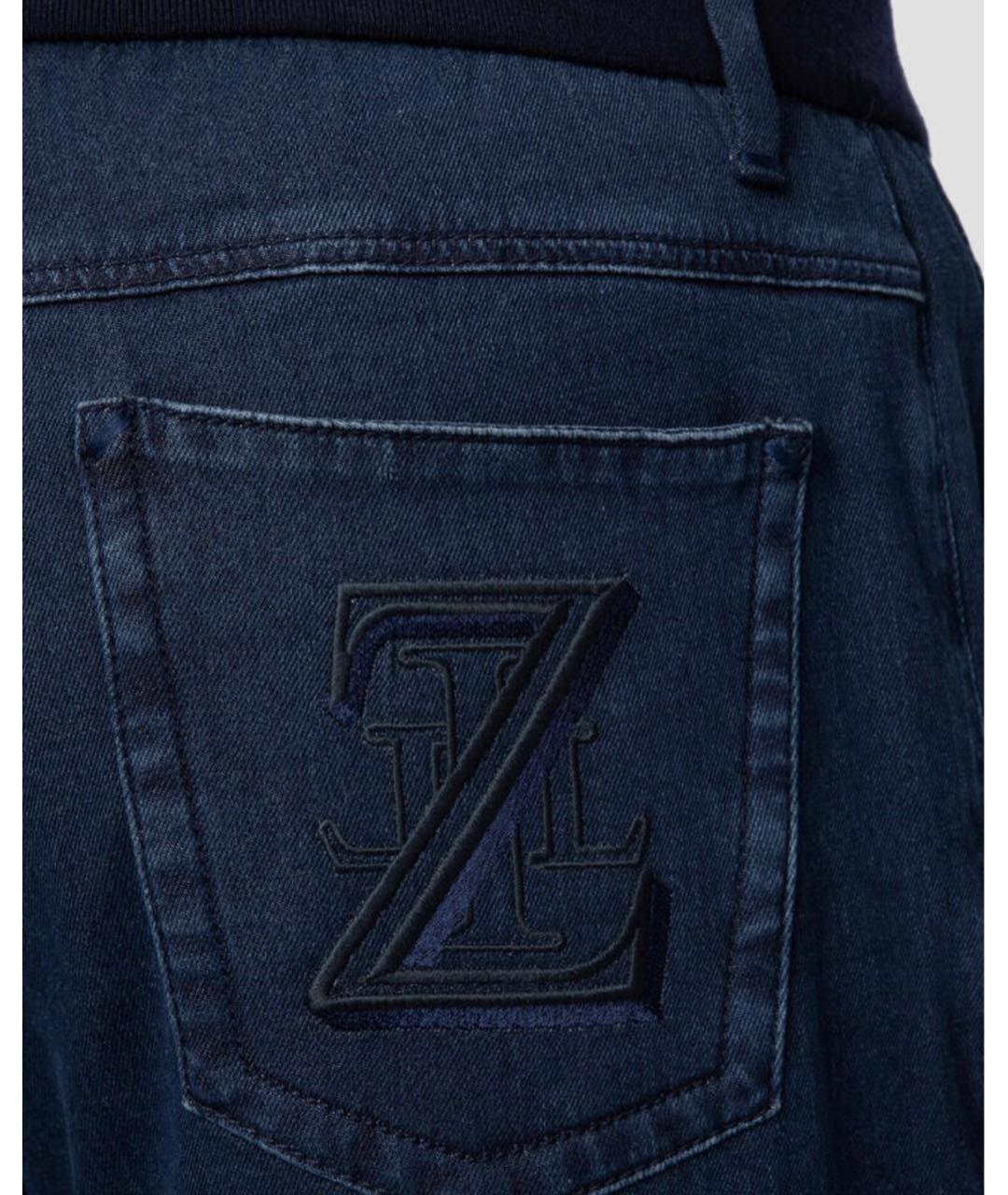 ZILLI Темно-синие джинсы, фото 2
