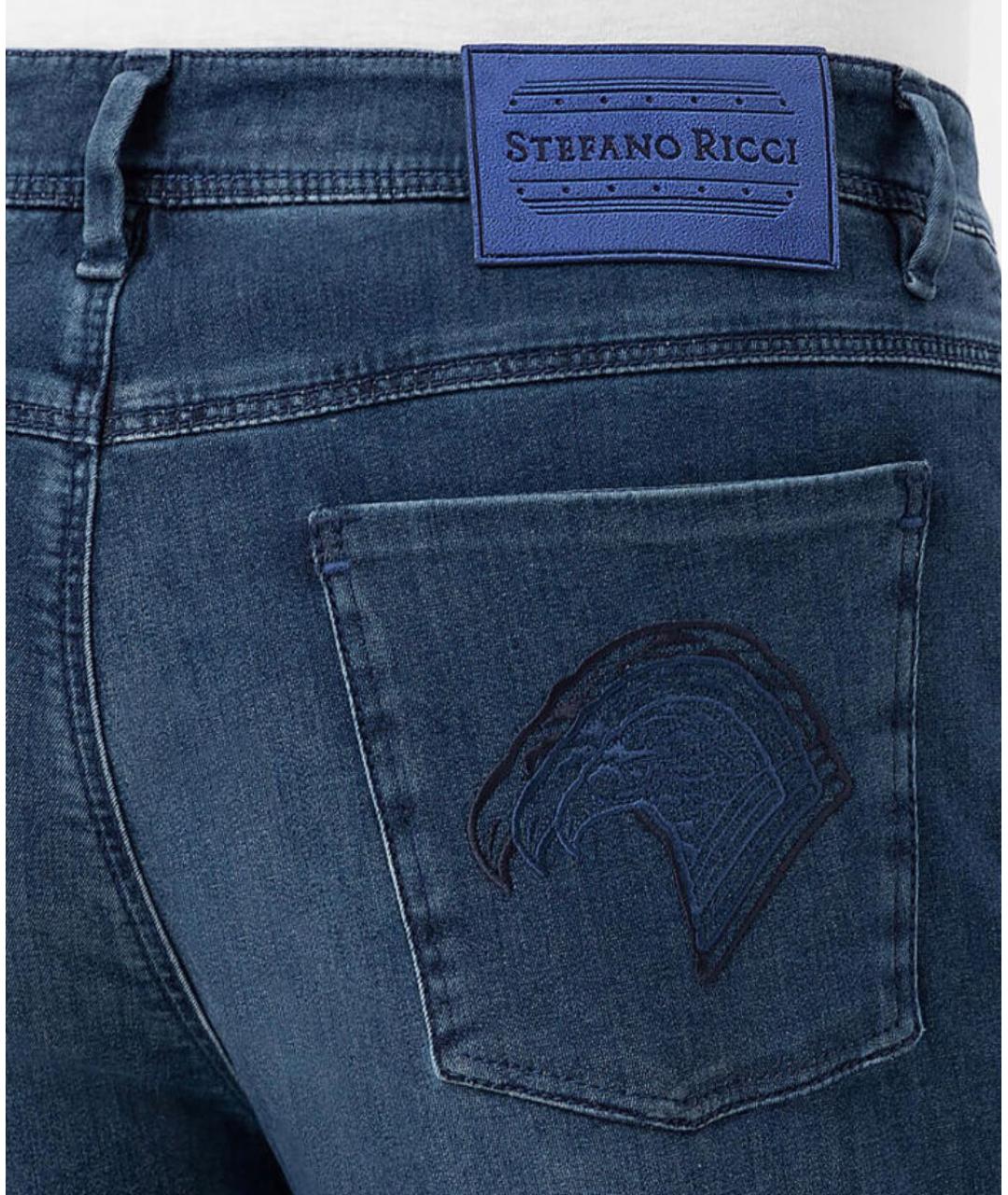 STEFANO RICCI Темно-синие джинсы, фото 2