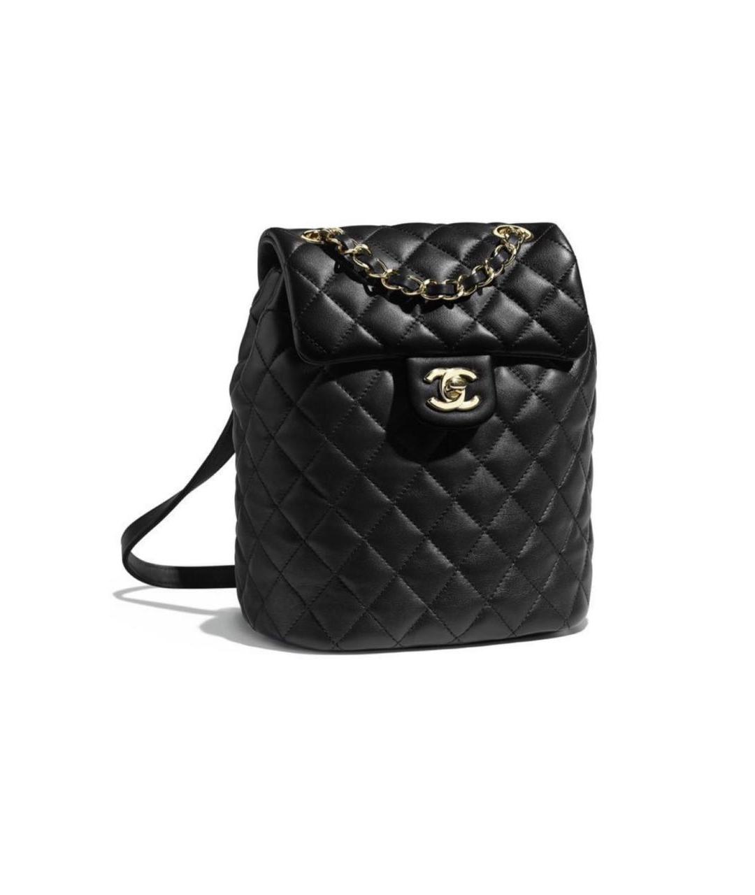 CHANEL Черный кожаный рюкзак, фото 8