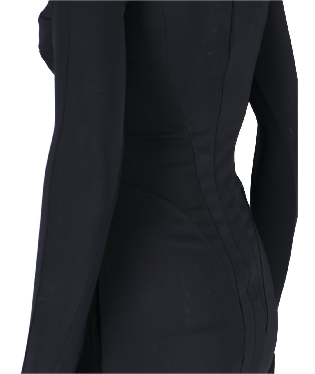MUGLER Черное коктейльное платье, фото 3