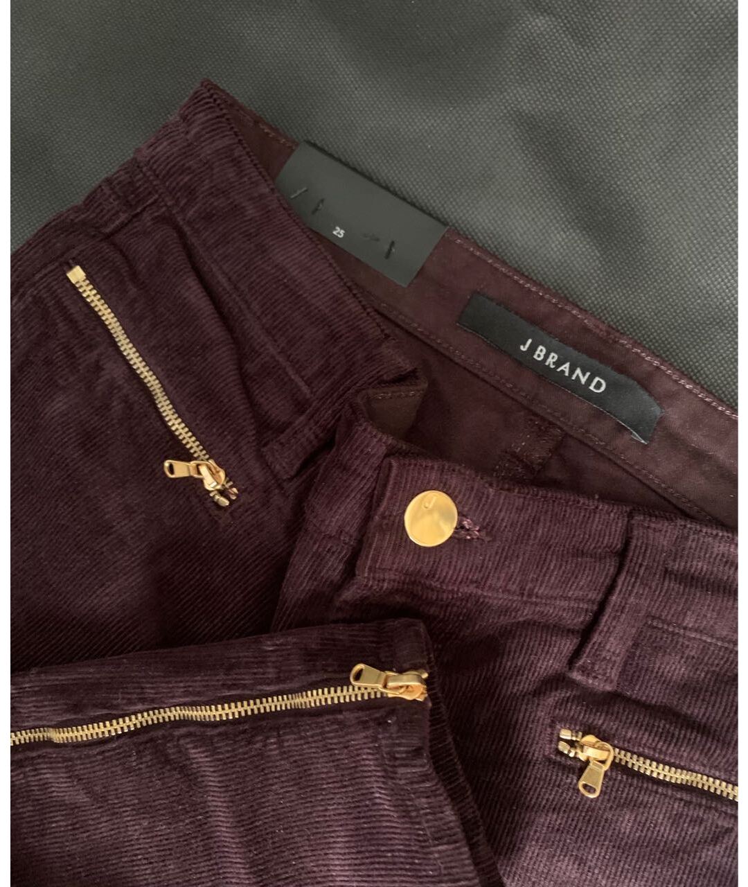 JBRAND Бордовые хлопковые брюки узкие, фото 5