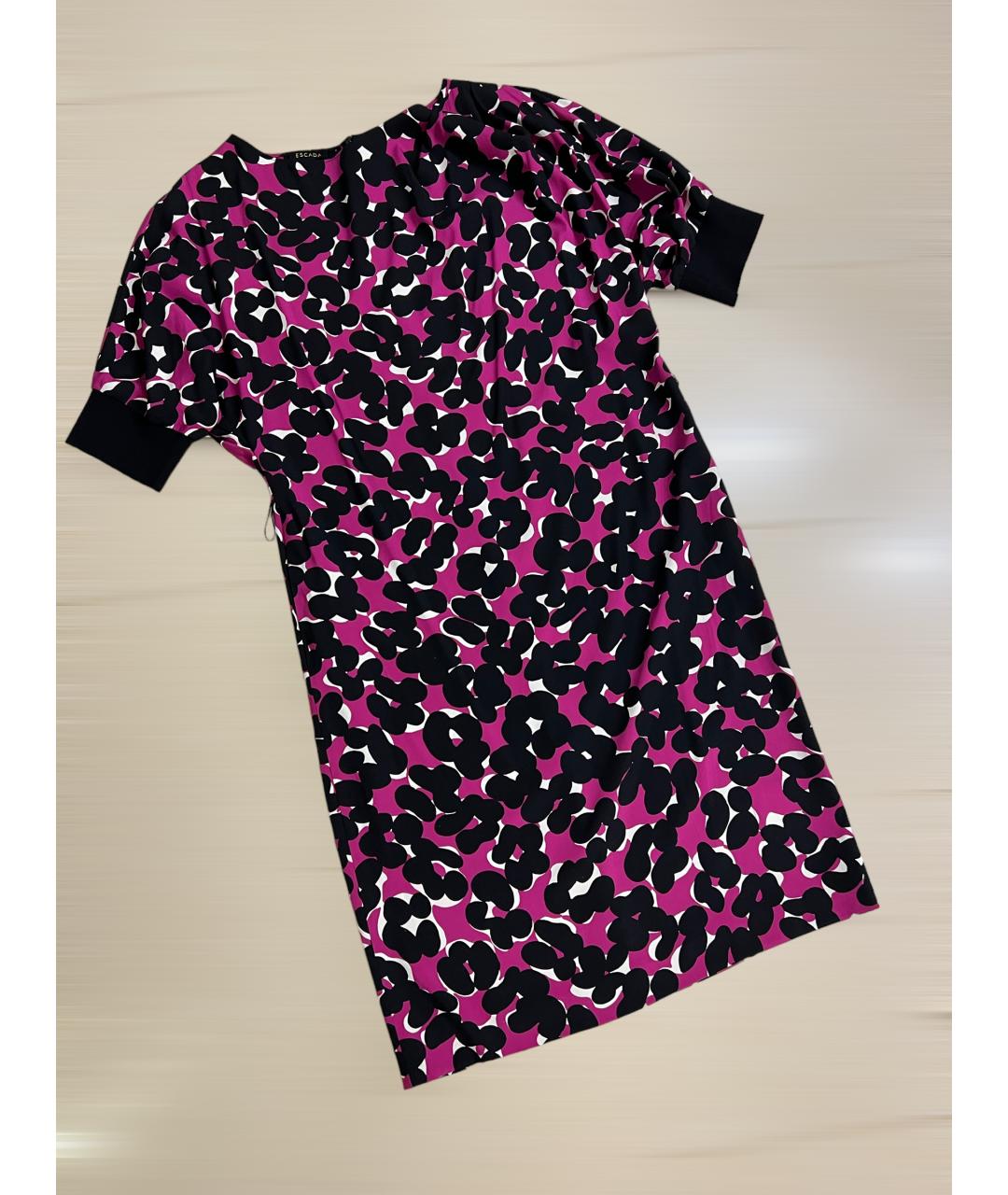 ESCADA Фиолетовое шелковое коктейльное платье, фото 10