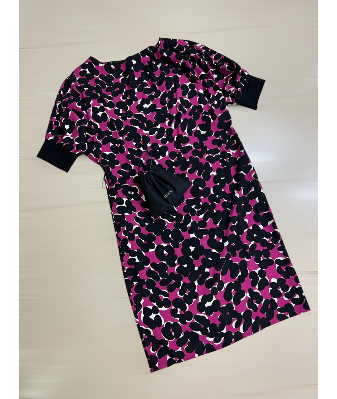 ESCADA Фиолетовое шелковое коктейльное платье, фото 4