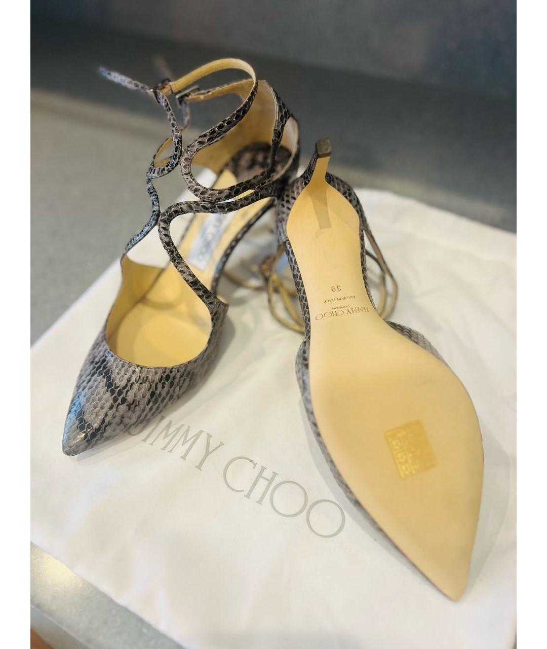 JIMMY CHOO Босоножки из экзотической кожи, фото 7