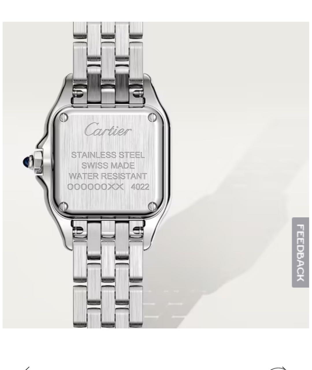 CARTIER Белые часы, фото 3