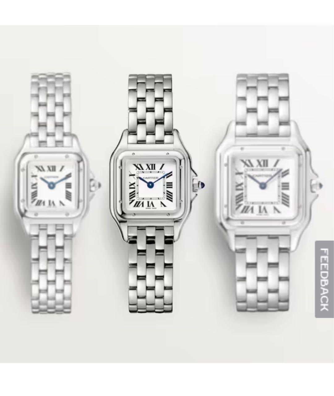 CARTIER Белые часы, фото 4