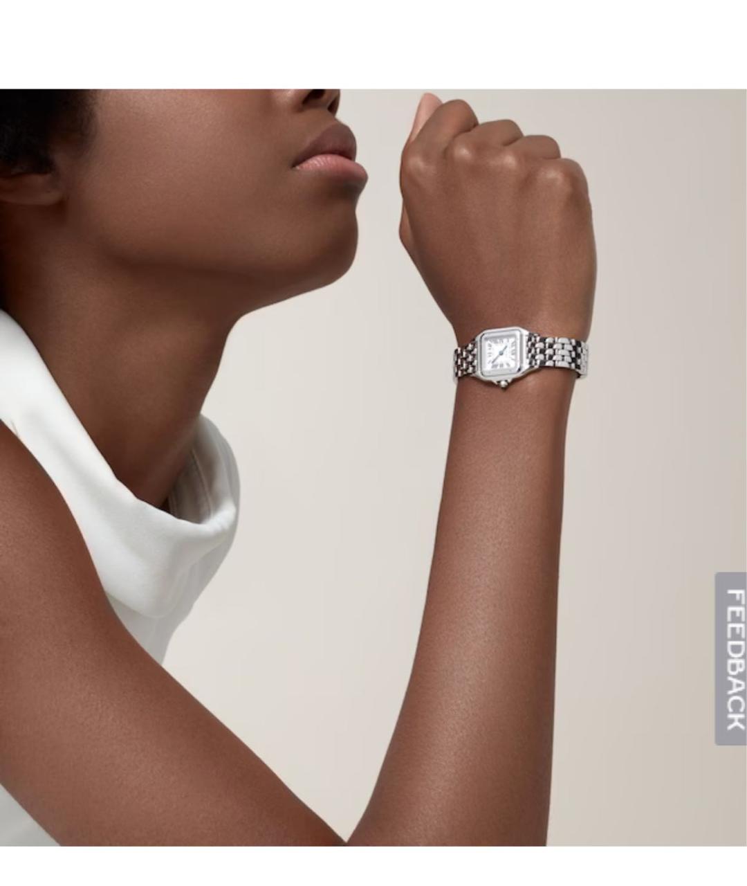 CARTIER Белые часы, фото 7