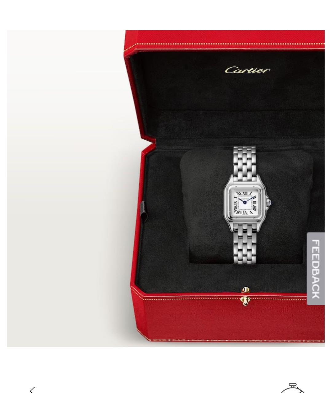 CARTIER Белые часы, фото 6