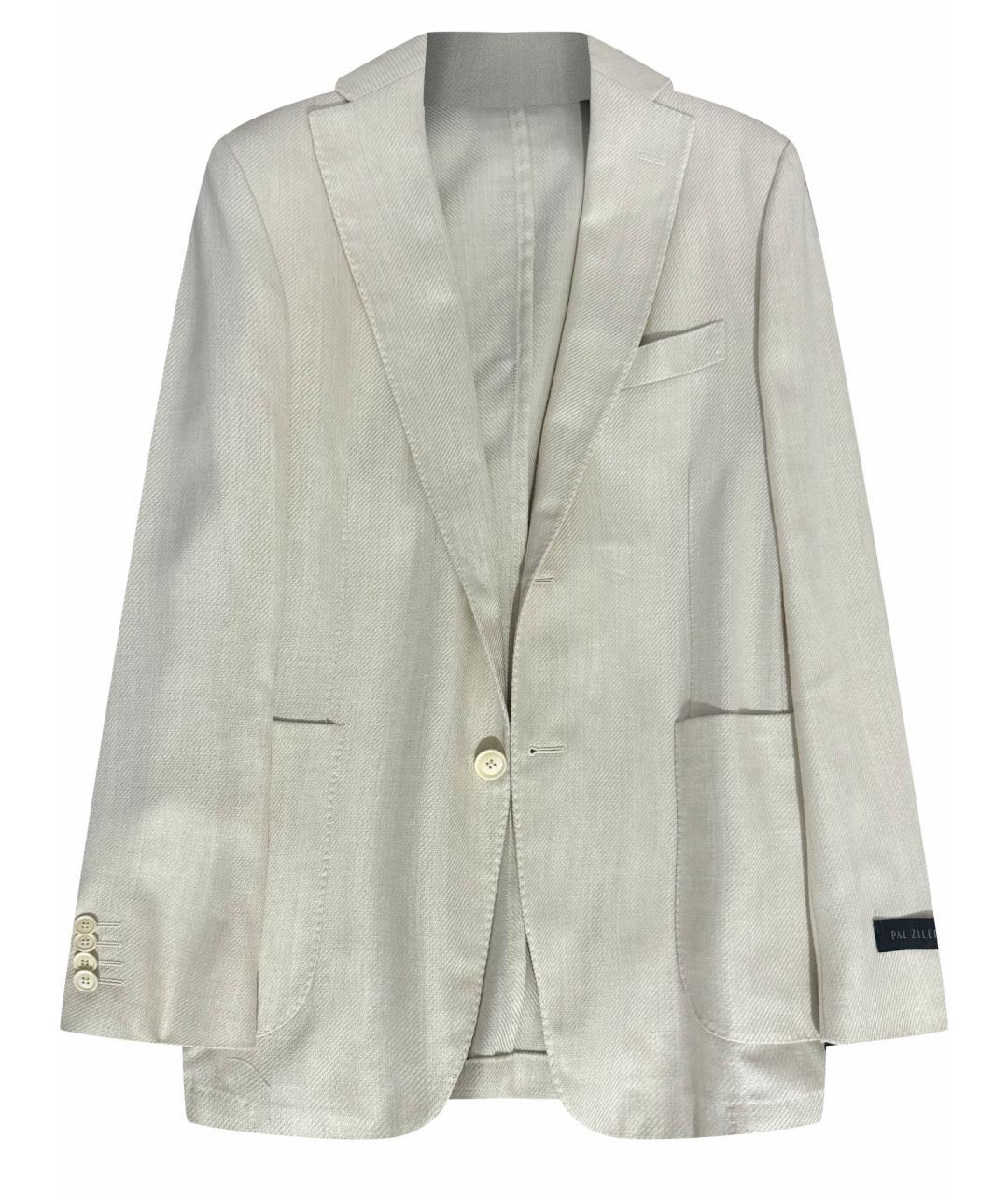 PAL ZILERI Белый шелковый пиджак, фото 1