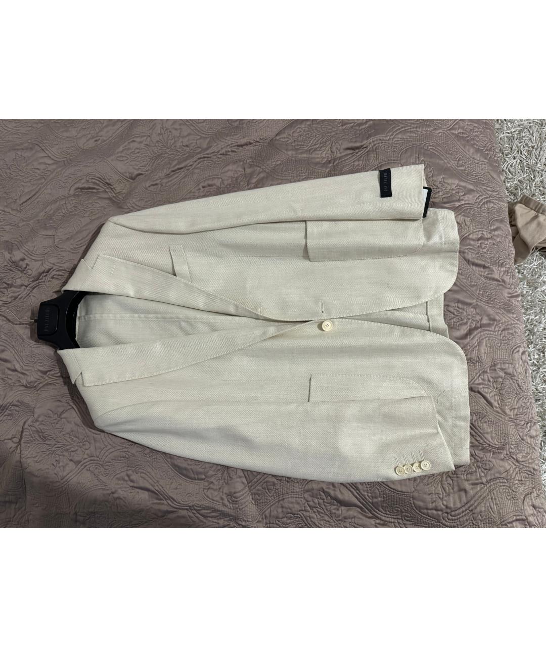 PAL ZILERI Белый шелковый пиджак, фото 3