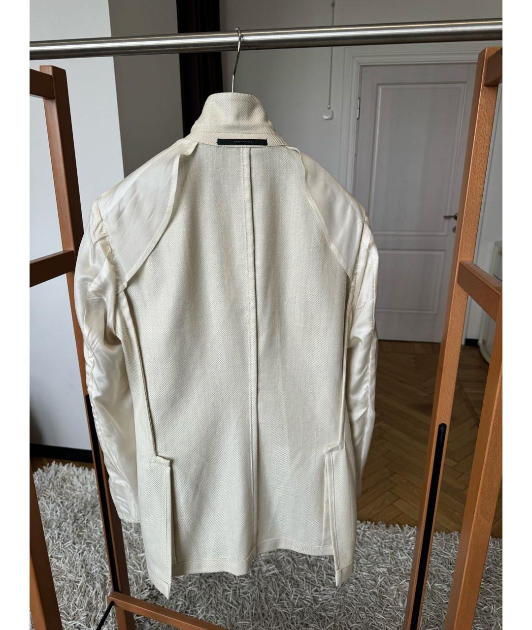 PAL ZILERI Белый шелковый пиджак, фото 7