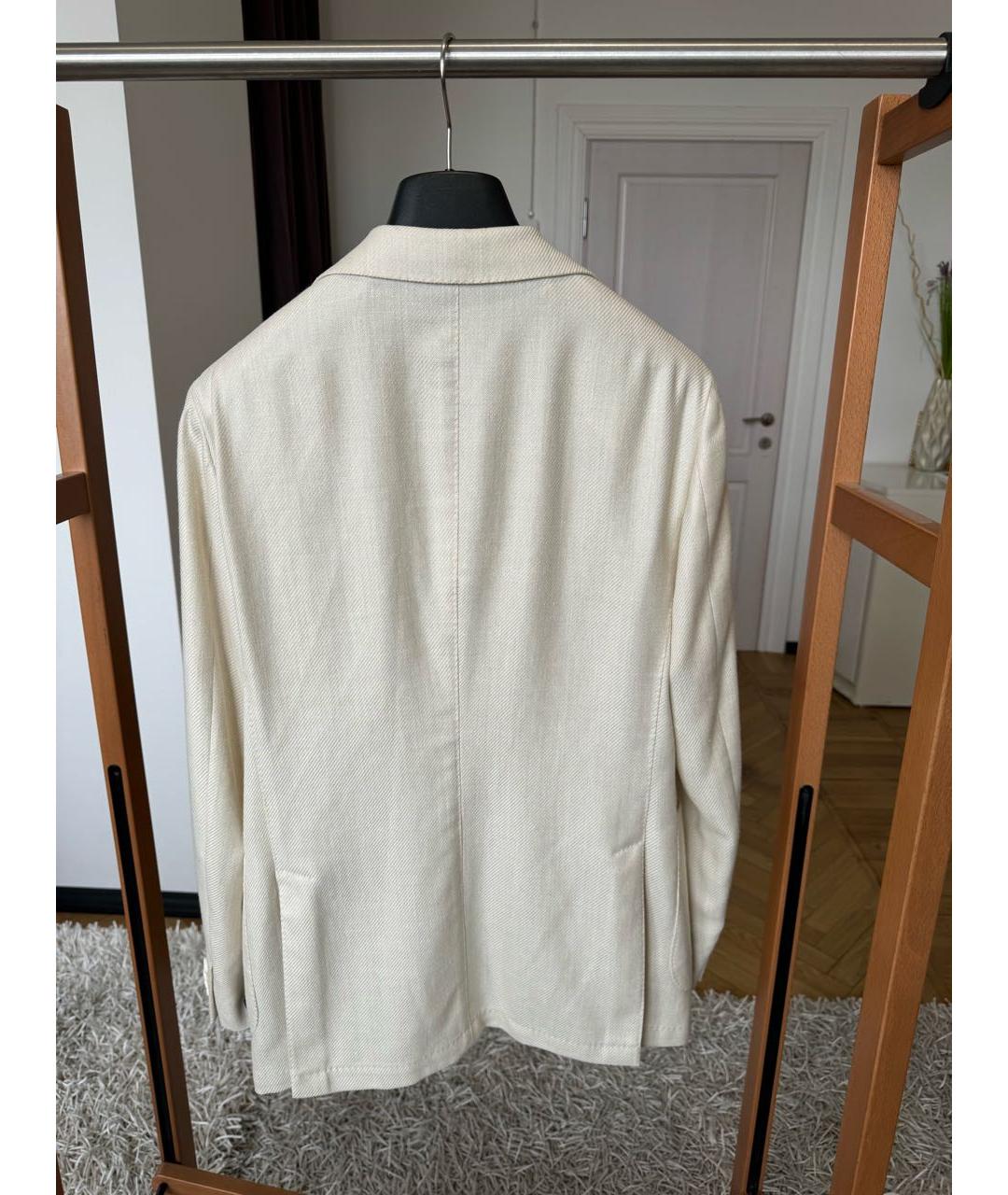 PAL ZILERI Белый шелковый пиджак, фото 5