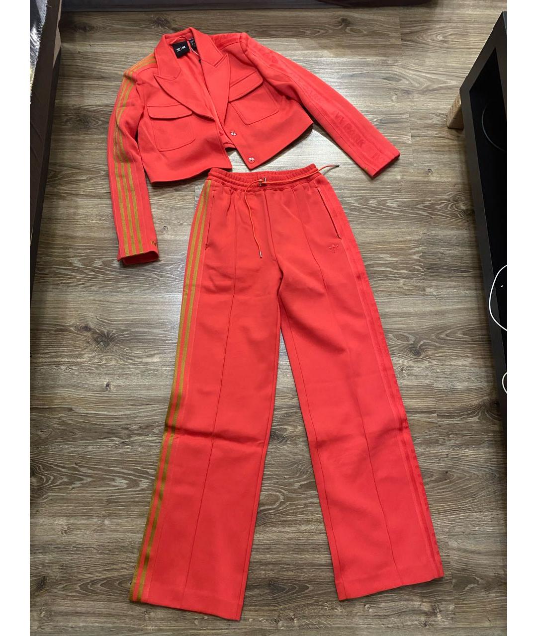 ADIDAS Красный хлопковый костюм с брюками, фото 5