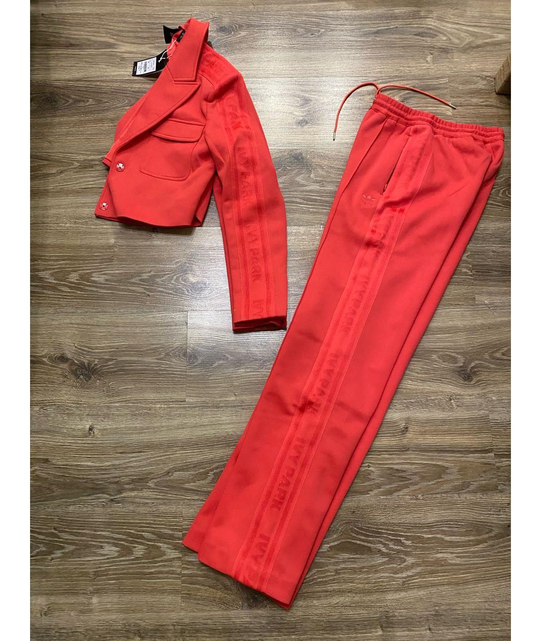 ADIDAS Красный хлопковый костюм с брюками, фото 7