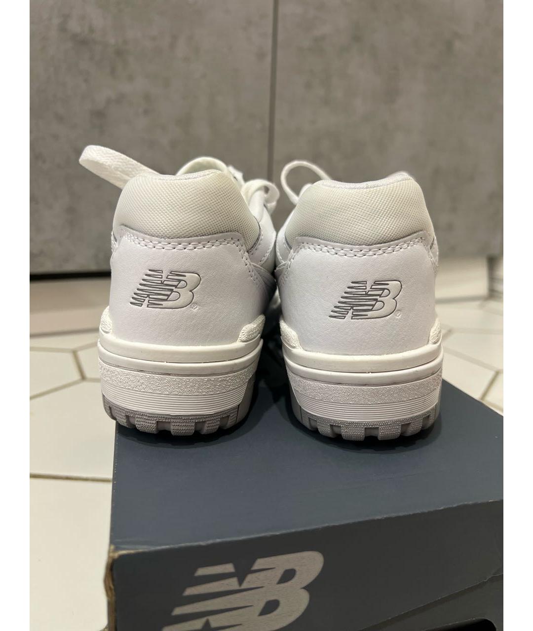 NEW BALANCE Белые кожаные кроссовки, фото 4