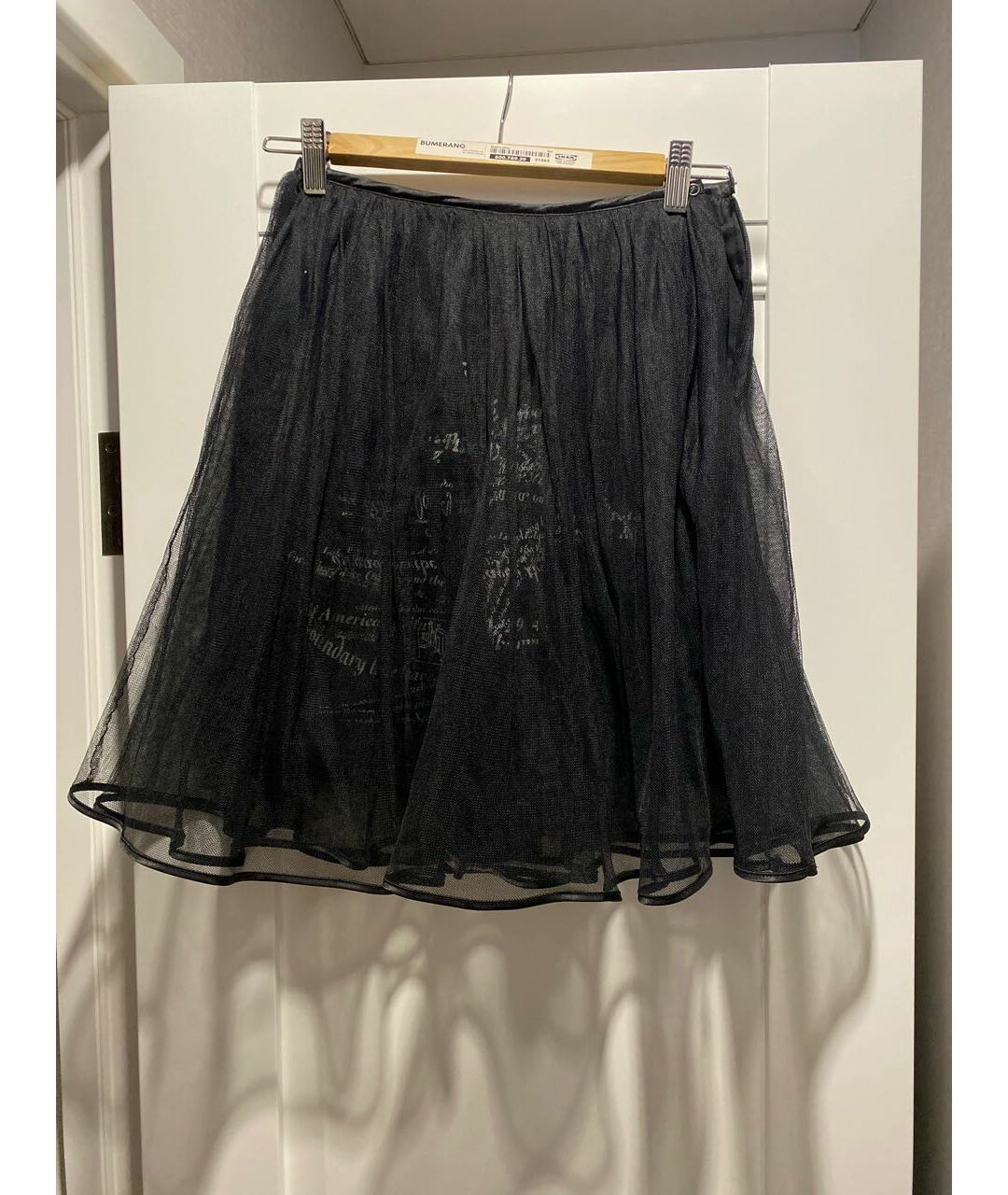 DKNY Черная хлопковая юбка, фото 6