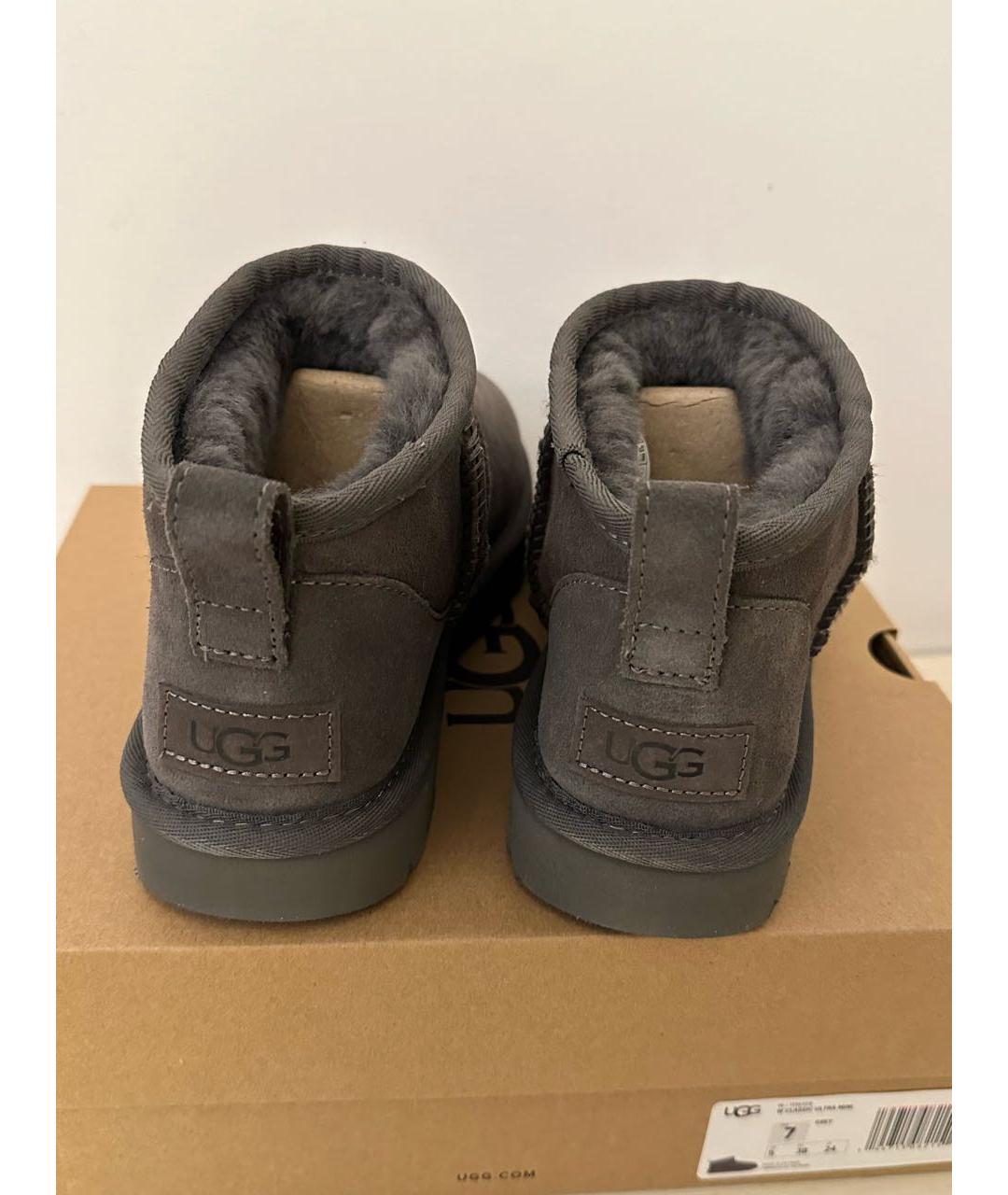 UGG AUSTRALIA Серые ботинки, фото 4