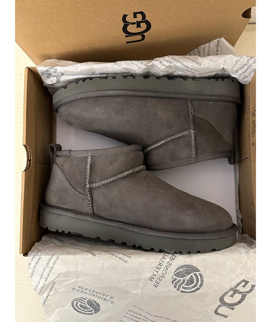 UGG AUSTRALIA Серые ботинки, фото 2